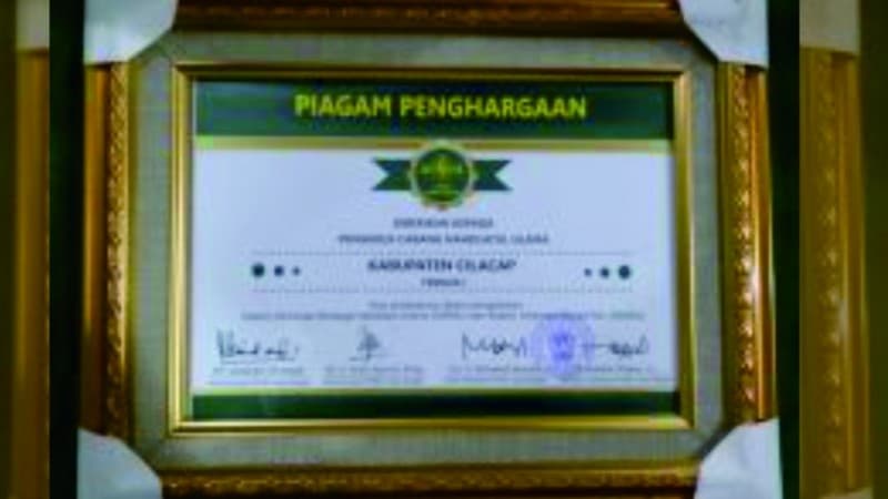 NU Jateng Tetapkan Cilacap PCNU Terbaik Kelola SISNU