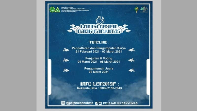 IPNU Banyumas Gelar Lomba Desain Batik Khas Banyumasan