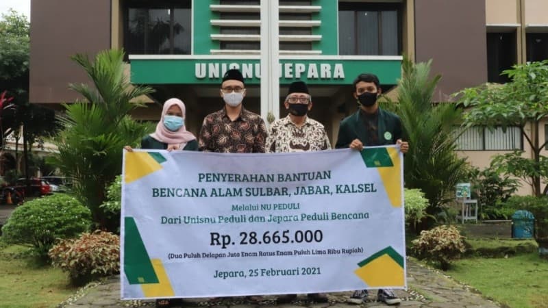 Unisnu dan Komunitas Jepara Peduli Salurkan Puluhan Juta untuk Bencana Sulbar