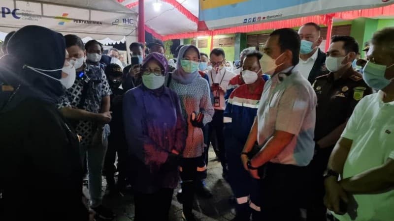 Langkah Pertamina Tangani Dampak Tangki Balongan Diapresiasi Mensos