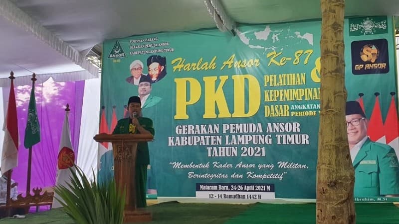 PKD Angkatan XIII GP Ansor Lampung Timur Warnai Harlah Ke-87