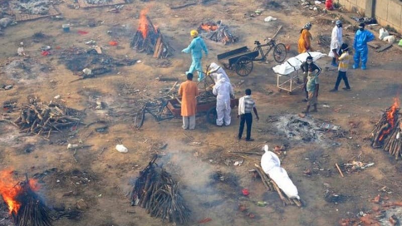 'Tsunami Covid-19' di India Akibat Pengendoran Prokes