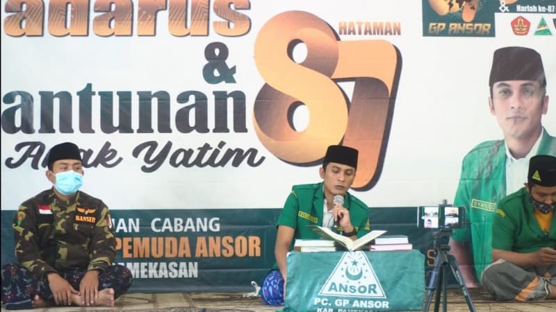 Tak Ingin Dustakan Agama, GP Ansor Pamekasan Santuni  87 Anak Yatim