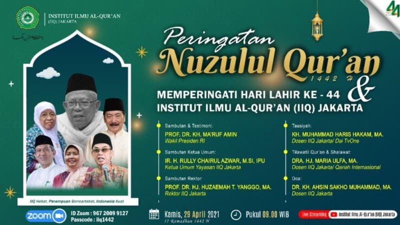 IIQ Jakarta Peringati Harlah Ke-44 Kamis 29 April