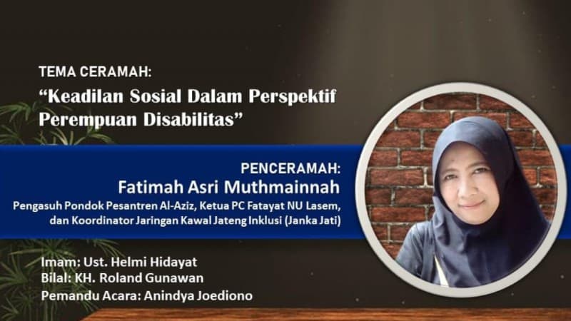 Ketua Fatayat NU Lasem Siap Isi Ceramah Usai Tarawih Virtual