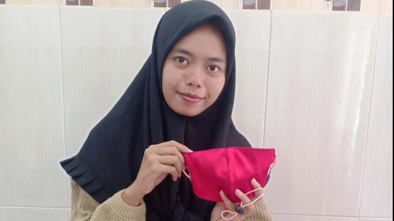 Mahasiswa Unusa Ciptakan Masker Praktis dan Multifungsi