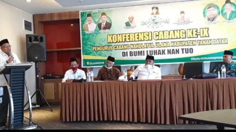 Abu Nawas dan Ihsan Tuanku Bagindo Pimpin NU Tanah Datar