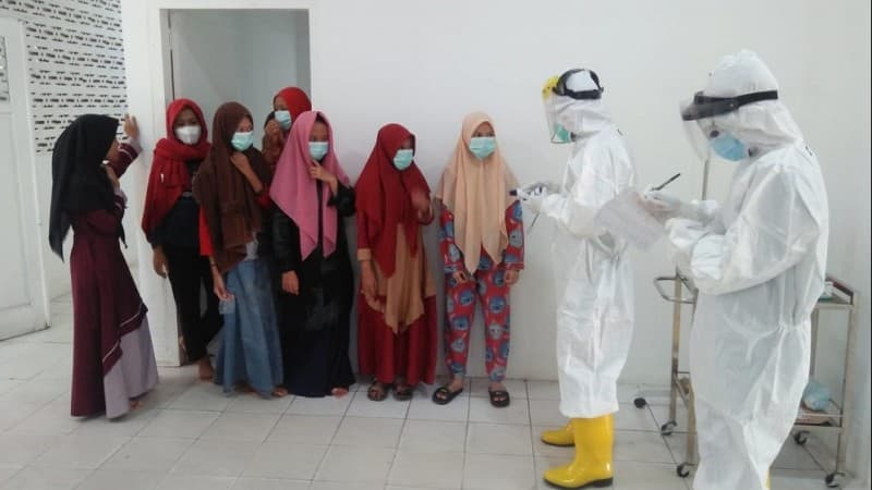 Dukungan Pesantren di Pringsewu dalam Penanganan Covid-19