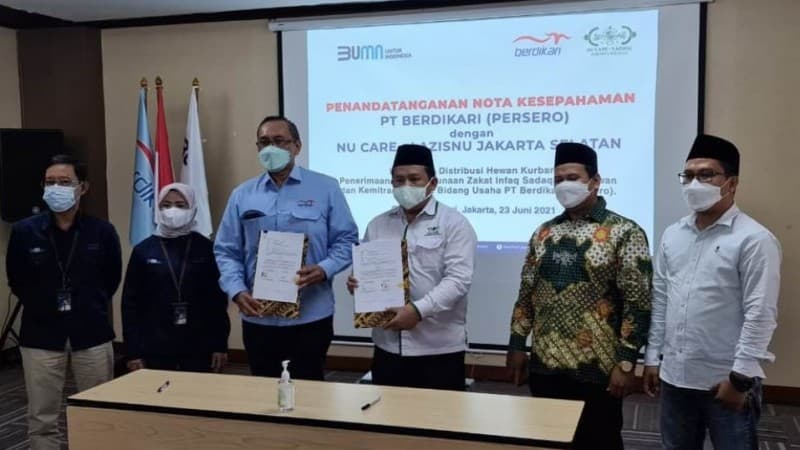 LAZISNU Jaksel Jalin Kerja Sama Penerimaan ZIS dengan PT Berdikari