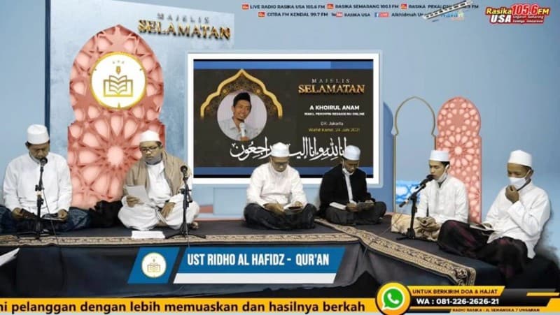 Rasika FM Semarang Tahlilan Selama 7 Hari untuk Wapimred NU Online Khairul Anam