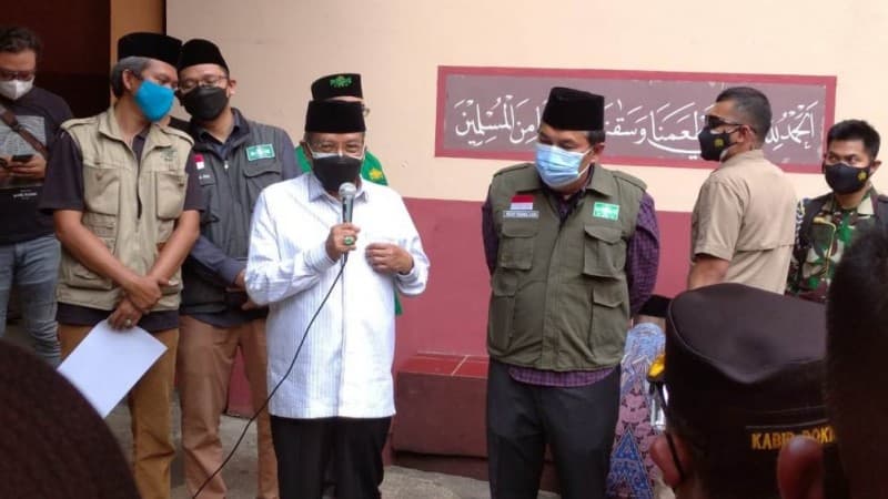 Ketum PBNU Tinjau Pelaksanaan Vaksinasi Covid-19 PWNU DKI di Jaksel