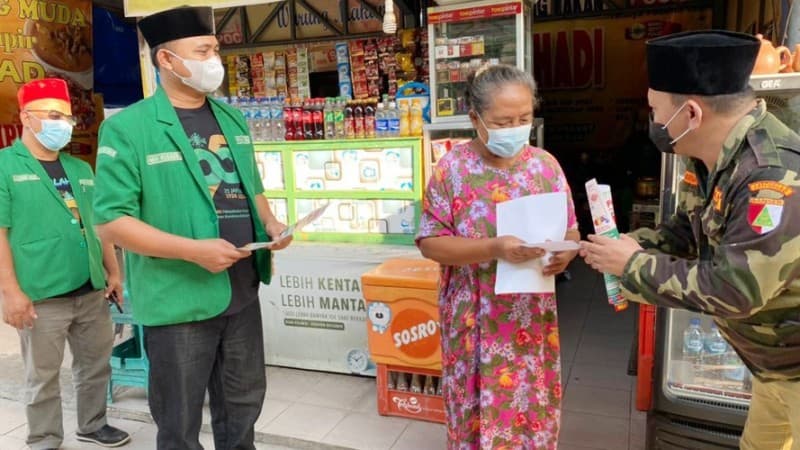 Ansor Tegal: Pedagang Kecil Terdampak PPKM Darurat Perlu Uluran Kita