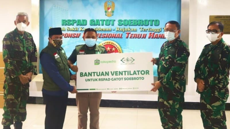 NU Care Salurkan Ventilator Oksigen ke RSPAD Gatot Soebroto