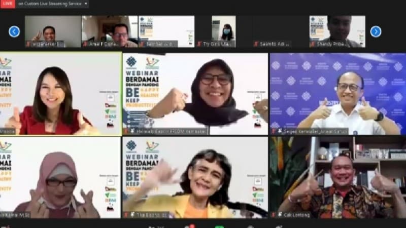 Cegah Efek Negatif Bekerja Secara Online, Kemnaker Gelar Webinar Berdamai dengan Pandemi