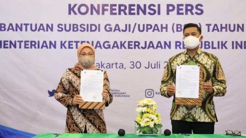 Terima Data Peserta Bantuan Subsidi Gaji Pekerja, Menaker: Gunakan Bantuan Ini Sebaik Mungkin!