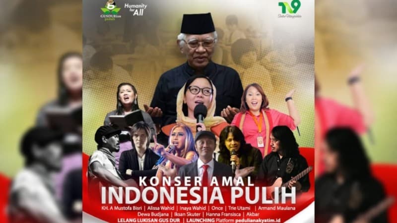Gusdurian Gelar Konser Amal dan Luncurkan ‘Peduli Anak Yatim’ Pekan Depan