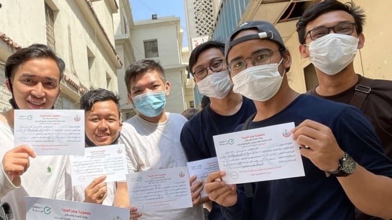 Rupa-Rupa Pengalaman Mahasiswa Al-Azhar Kairo Mesir Ikuti Vaksinasi