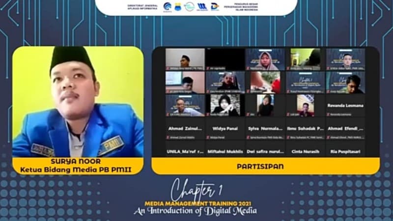 PB PMII Rutin Latih Manajemen Media Pengurus Semua Tingkatan