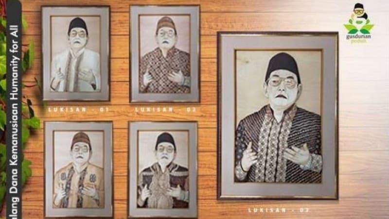 Lima Lukisan Gus Dur Berhasil Dilelang Rp280 Juta