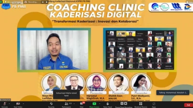 PB PMII: Meski Didera Pandemi, Kaderisasi Tetap Jalan Terus