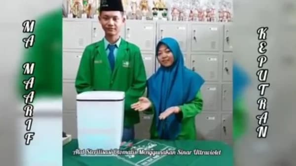 Pelajar MA Ma’arif NU di Pringsewu Temukan Alat Sterilisasi Otomatis Ultraviolet