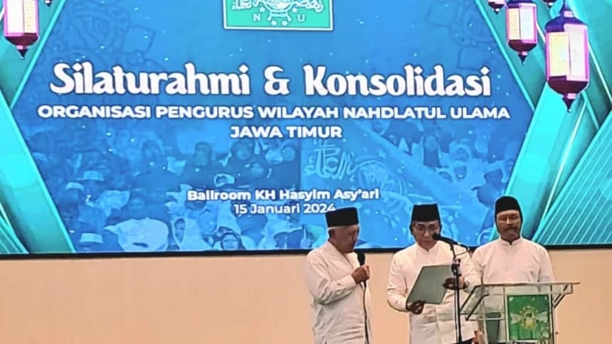 Di Kantor PWNU Jatim, Gus Yahya Ingatkan Peran NU sebagai Pemangku Kewenangan Keagamaan