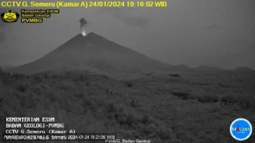 Gunung Semeru Kembali Erupsi, PVMBG: Waspadai Potensi Awan Panas, Guguran Lava, dan Lahar