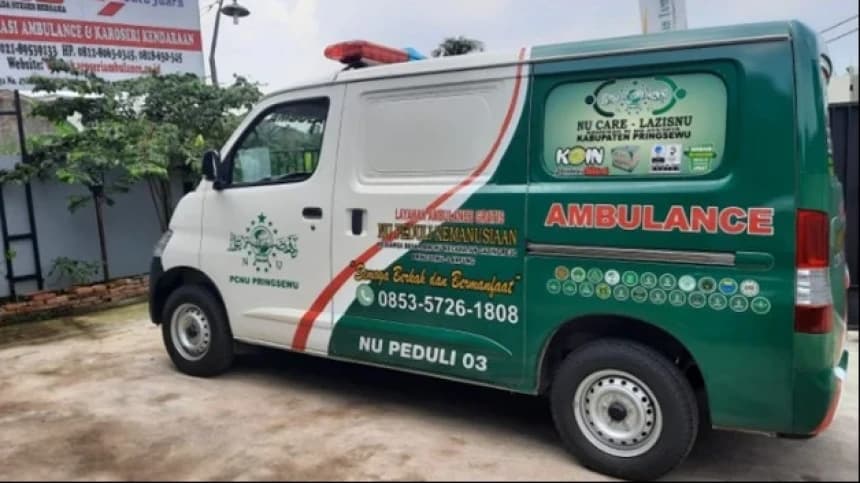 Dengan Uang Koin, LAZISNU Pringsewu Beli Unit Ambulans Baru yang Ketiga