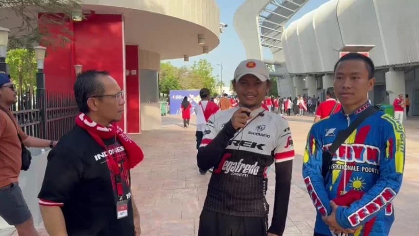 Dua WNI Ini Gowes Sepeda 8 Bulan Demi Nonton Timnas Indonesia di Piala Asia U-23