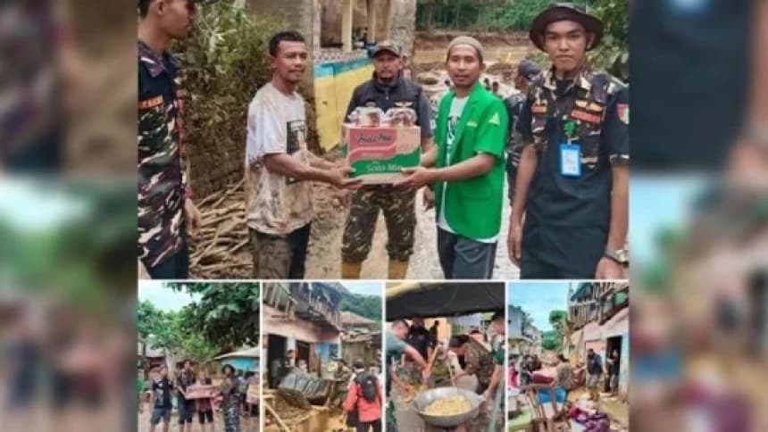Ansor-Banser Sukabumi Kerahkan Personel Bantu Evakuasi Warga Korban Banjir-Longsor