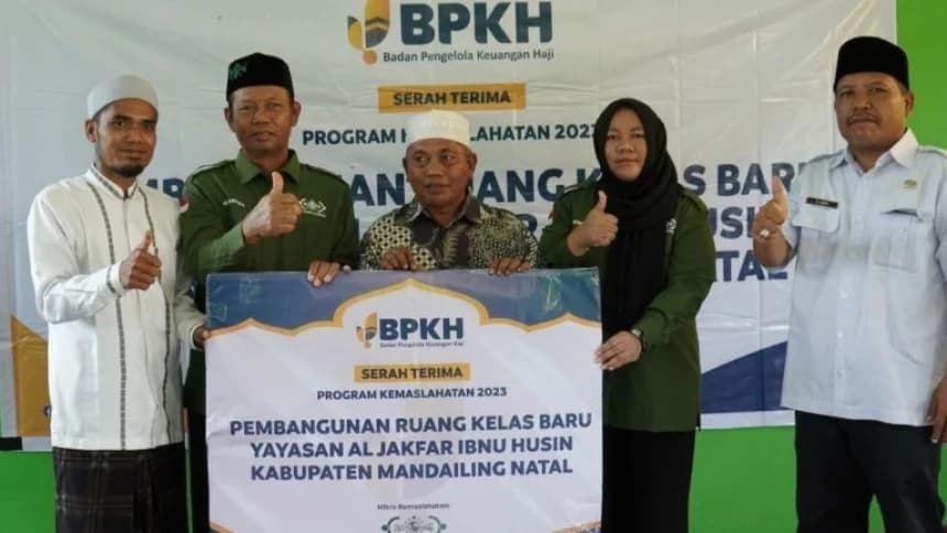 Program Kemaslahatan NU Care-LAZISNU dan BPKH Salurkan Sarana Pendidikan di Mandailing Natal