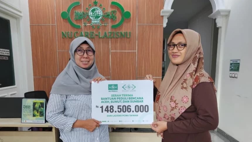 PCINU Taiwan Salurkan Bantuan Tahap Pertama Rp148 Juta untuk Korban Bencana Sumatra