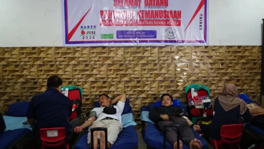 NU Care-LAZISNU Gelar Donor Darah di Pegangsaan Jakarta Pusat