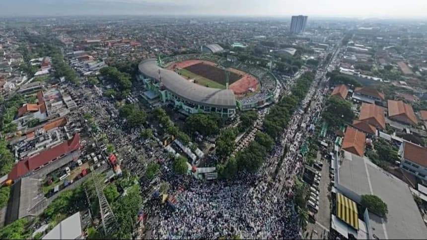 1 Juta Lebih Jamaah Hadiri Harlah 1 Abad NU di Sidoarjo