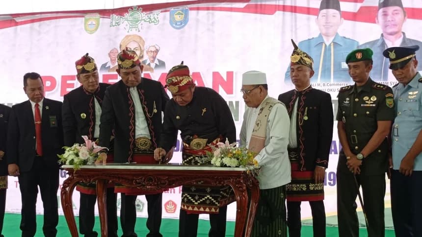 Songsong 1 Abad NU, Gubernur Sumsel Resmikan Gedung PCNU OKU Selatan