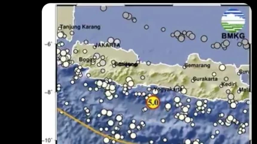 Gempa Magnitudo 5,0 Guncang Cilacap dan Sekitarnya, Getaran hingga ke Yogyakarta