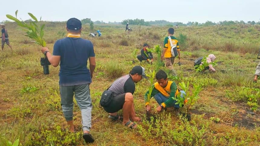 Tolak Penambangan, Gusdurian Inisiasi Tanam Pohon di Pantai