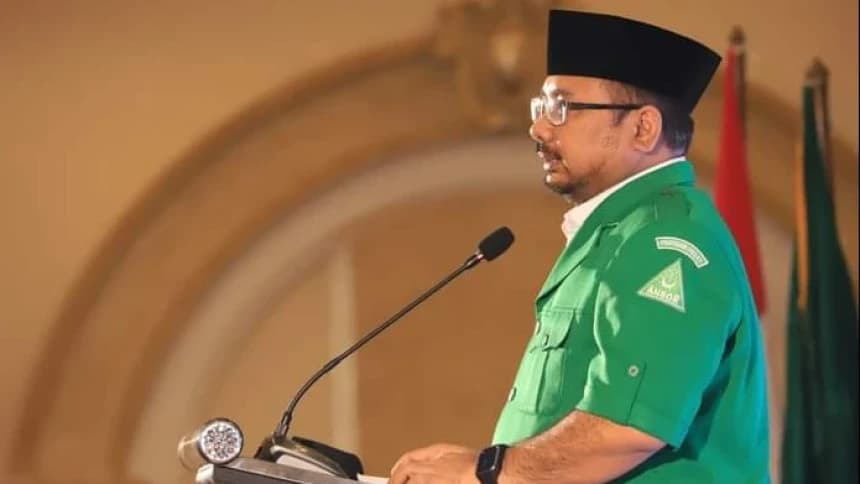 Jelaskan Filosofi Barisan, Gus Yaqut Tegaskan GP Ansor Masa Depan NU 