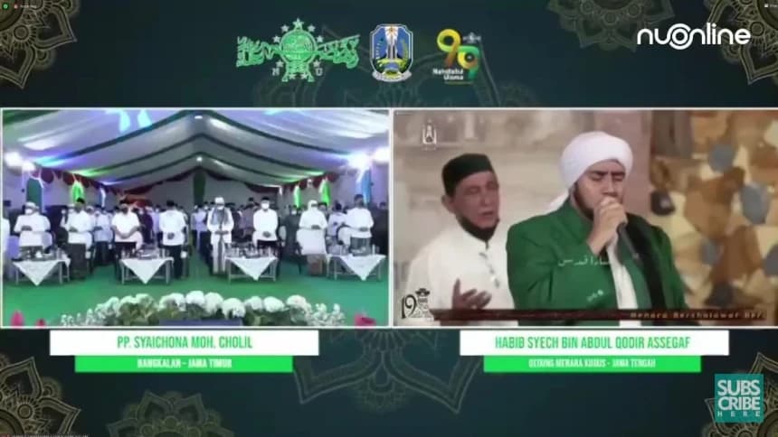 Habib Syech Pimpin ‘Shalawat PBNU’ di Puncak Harlah Ke-99 NU