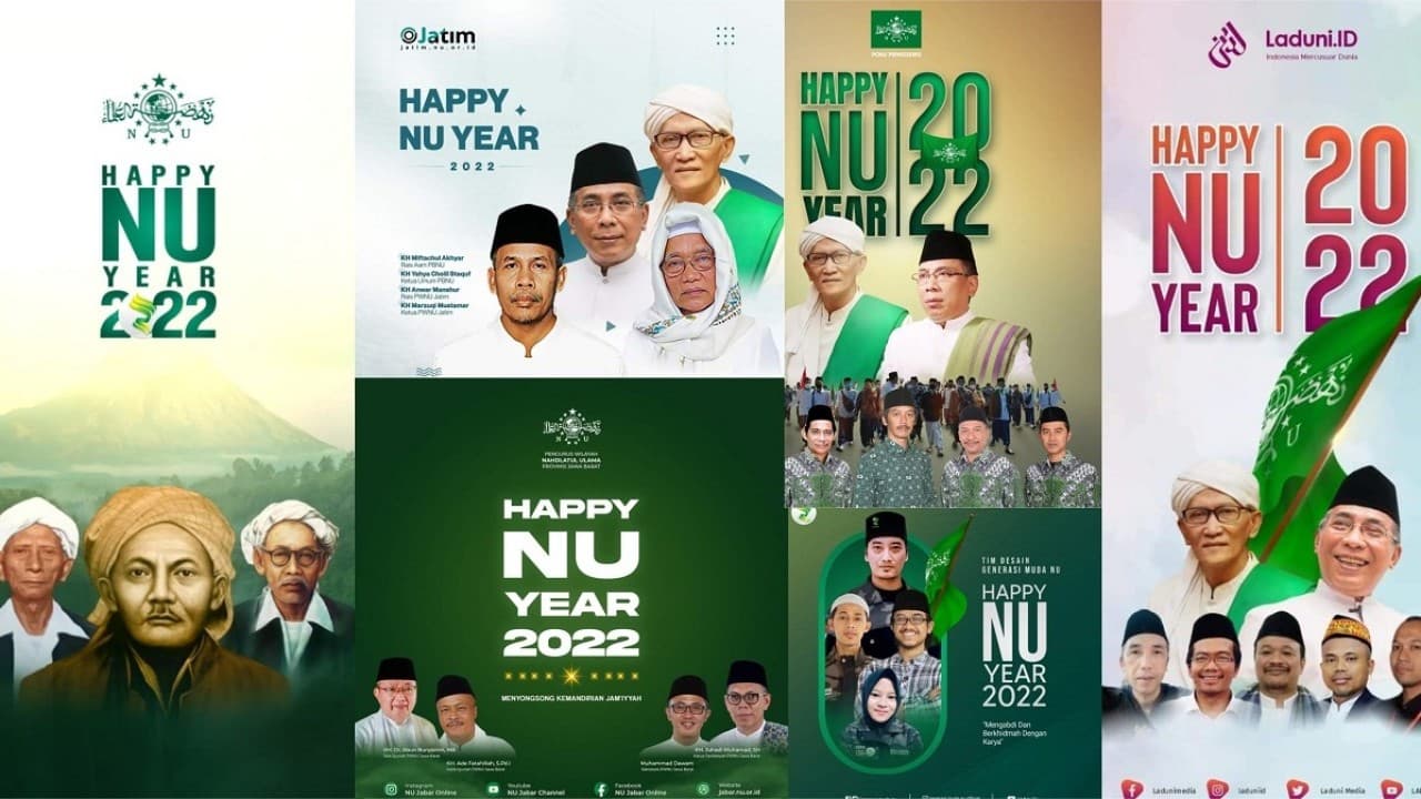 Sambut Tahun Baru, ‘Happy NU Year 2022’ Ramai di Medsos