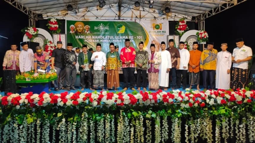 Peringatan Harlah Ke-101 NU di Mimika Papua Dirangkai dengan Isra Mi’raj dan Haul Masyayikh