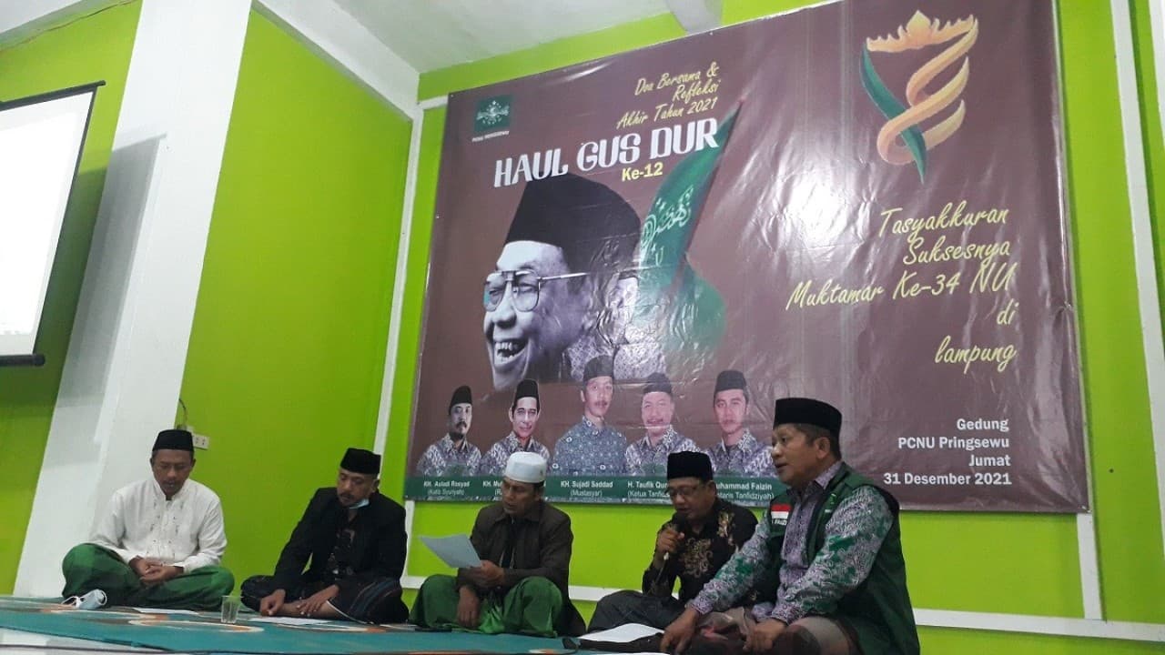 Istighotsah KH Hasyim Asy’ari Warnai Haul Gus Dur di Pringsewu, Begini Cara Membacanya
