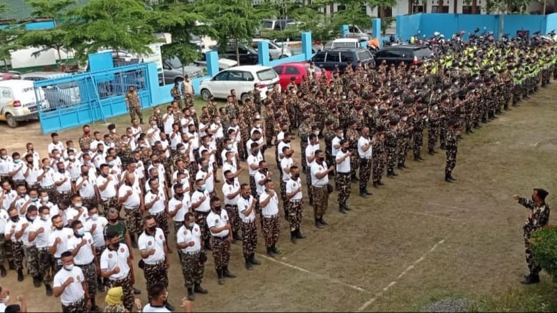 Sukseskan Muktamar, 450 Banser Jalani Diklatsus di Pesantren Darussa'adah Lampung