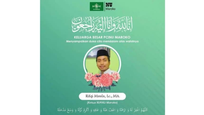 Innalillah, Ketua IKANU Maroko Wafat