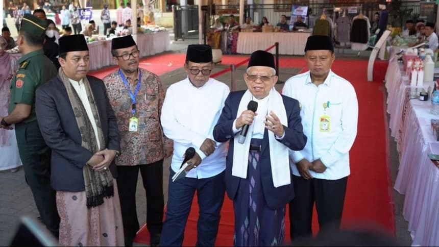 Kunjungi Buntet, Wapres Dukung Pesantren Jadi Pusat Pengembangan Ekonomi Baru