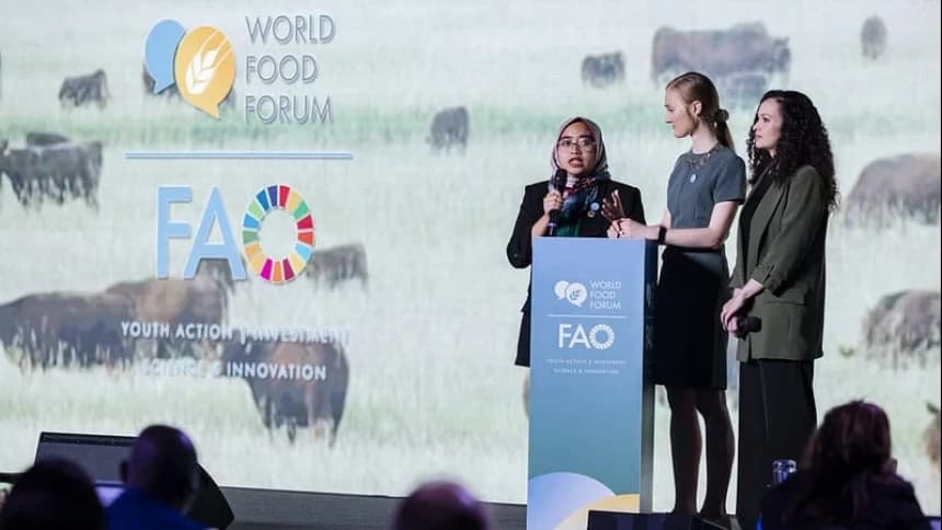 Di Forum Pangan Dunia, Kader PMII Isnawati Bicara soal Ketahanan Pangan dan Perubahan Iklim