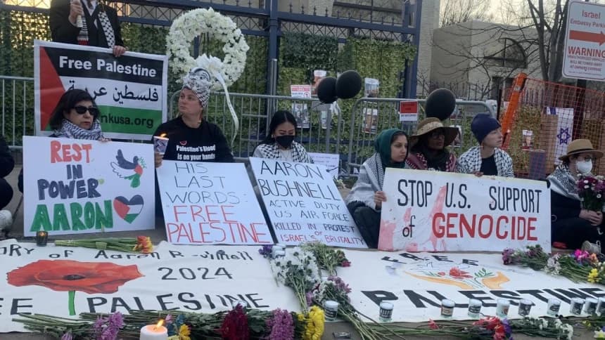 Tentara Amerika Lakukan Aksi Bakar Diri Protes Kekejaman dan Genosida Israel di Palestina