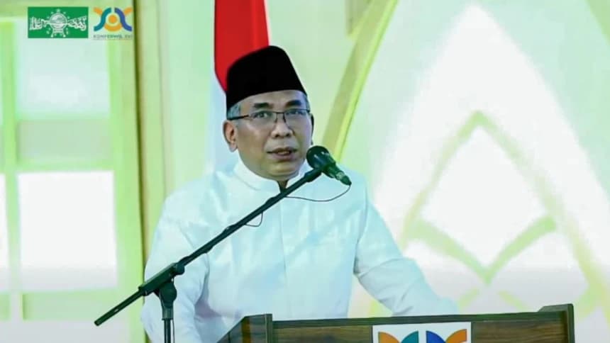 Gus Yahya Jelaskan Fungsi Perkum Bahtsul Masail Hasil Konbes NU 2024