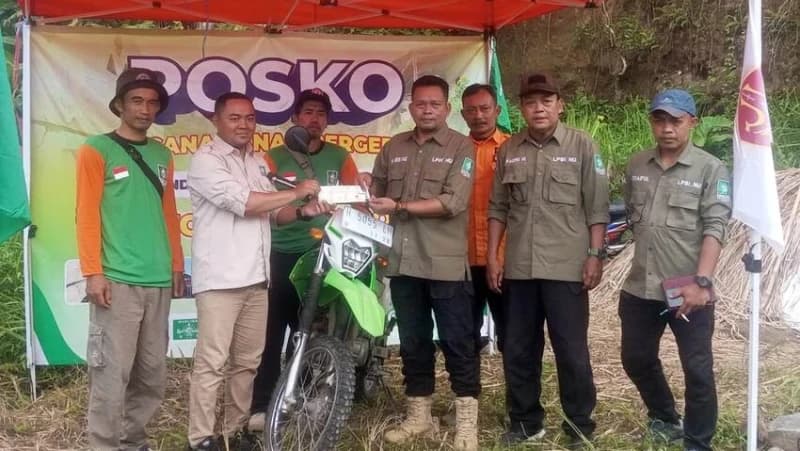 LPBI PWNU Jateng Terjunkan Tim Bantu Korban Bencana Tanah Gerak di Brebes