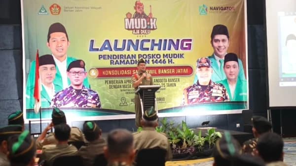 Banser Jatim Dirikan 500 Posko Mudik Lebaran 2025